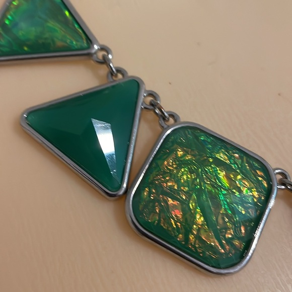 Lab opal necklace 19” - Picture 4 of 15